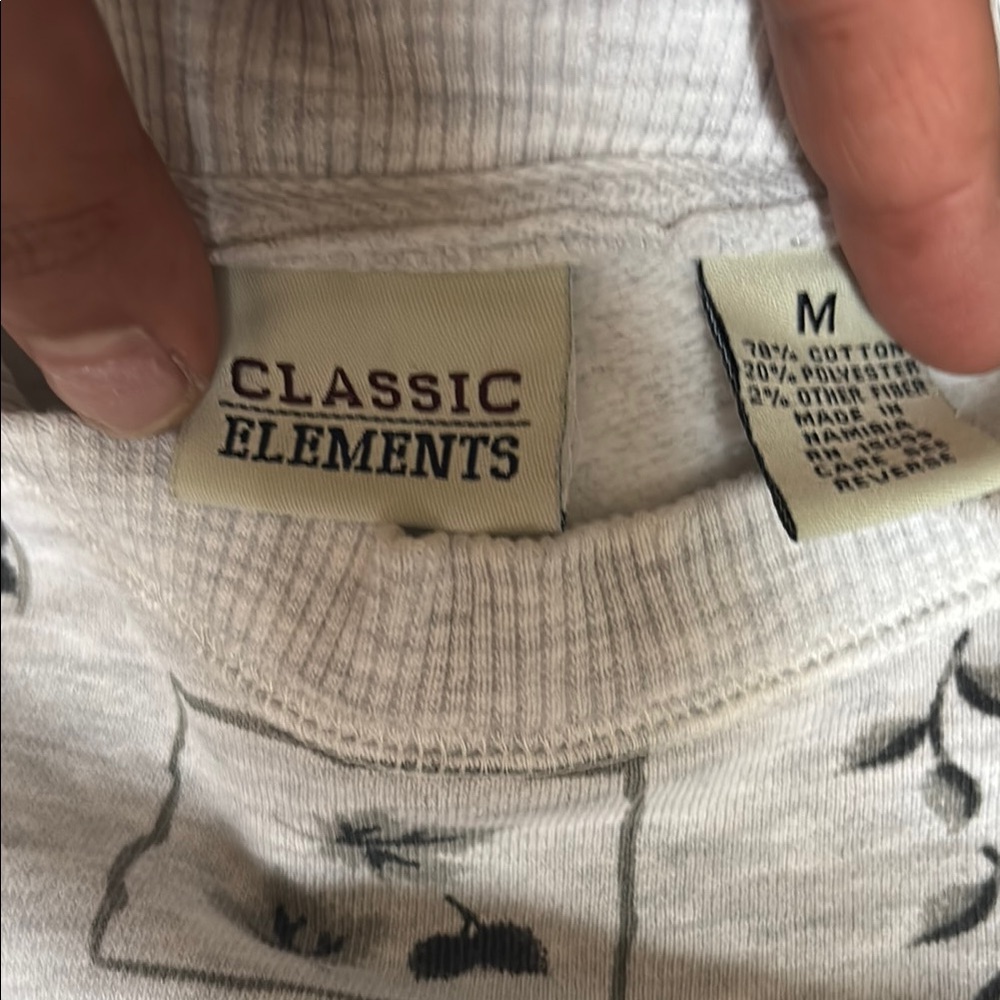 Gray Patterned Sweatshirt - image 2